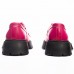 Mocasini dama, Glemis, piele naturala - Cod: 655, Culoare: Magenta, Talpa: Neagra, Marime: 38