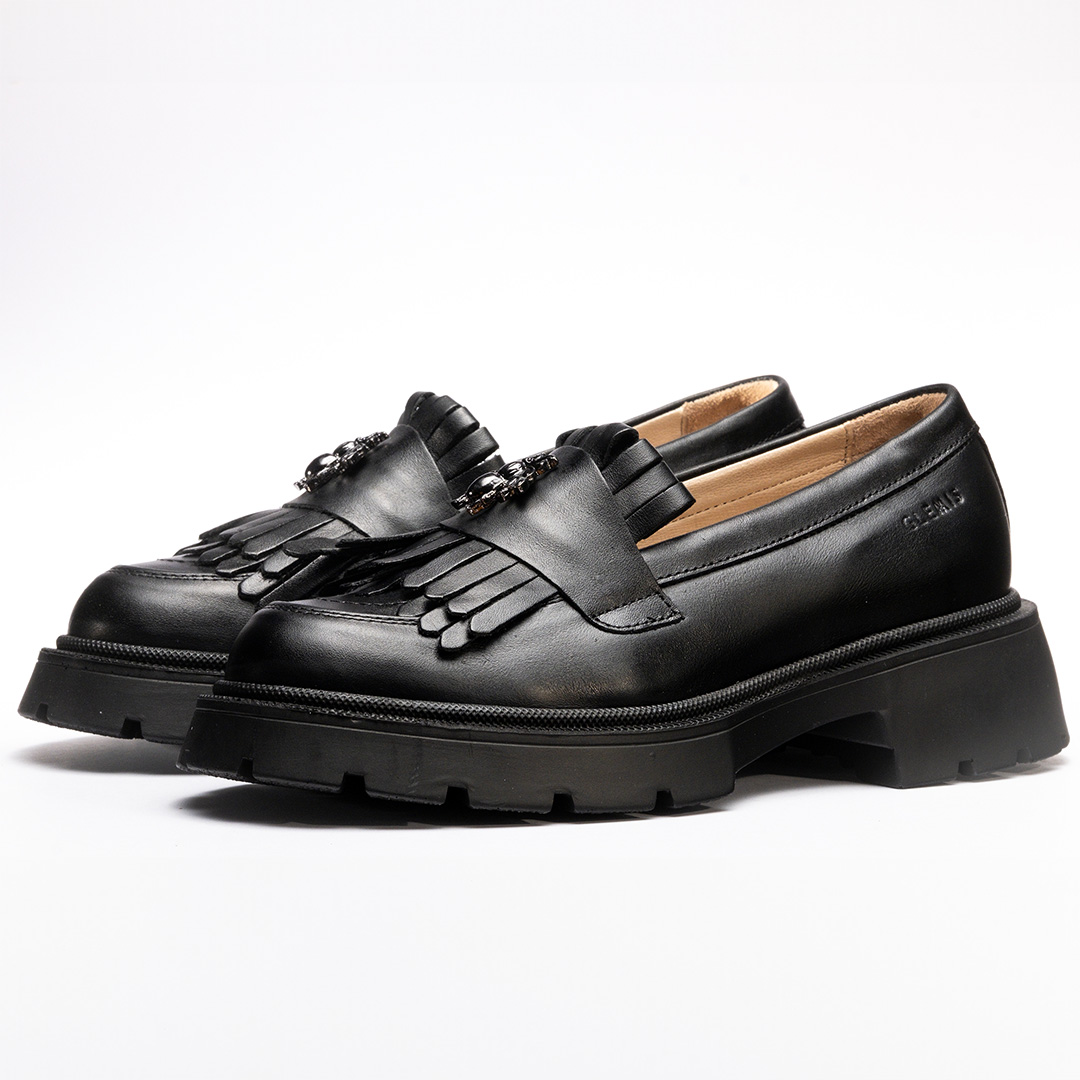 Mocasini dama, Glemis, piele naturala - Cod: 655, Culoare: Negru, Marime: 36