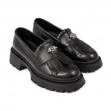 Mocasini dama, Glemis, piele naturala - Cod: 655, Culoare: Negru, Marime: 38